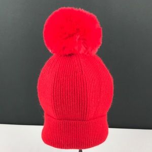 Norla - 2/$75 Beanie with Pom Pom, Red. Very soft. NWT